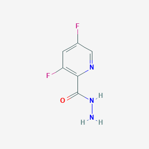 molecular formula C6H5F2N3O B8748891 3,5-Difluoropicolinohydrazide 