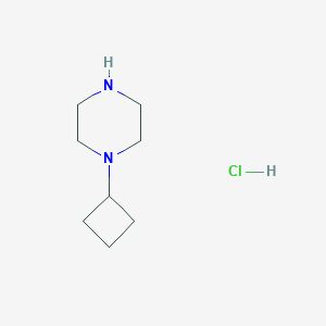 molecular formula C8H17ClN2 B8748900 1-Cyclobutylpiperazine hydrochloride 
