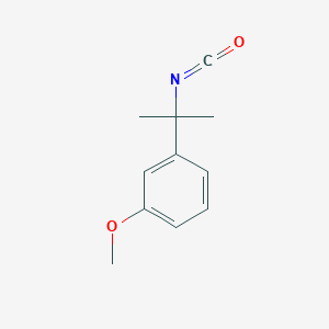 molecular formula C11H13NO2 B8749032 Benzene, 1-(1-isocyanato-1-methylethyl)-3-methoxy- CAS No. 109138-26-3