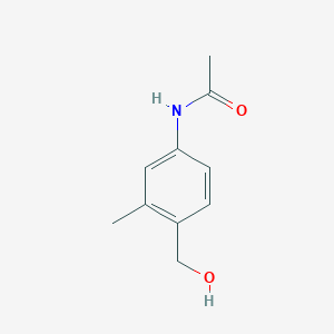 molecular formula C10H13NO2 B8749069 N-[4-(hydroxymethyl)-3-methylphenyl]acetamide CAS No. 117523-91-8