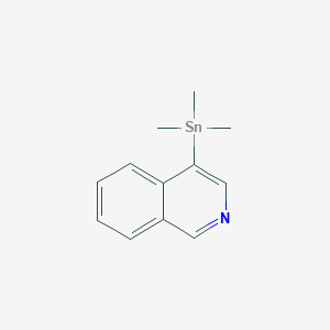 molecular formula C12H15NSn B8749076 4-(Trimethylstannyl)isoquinoline CAS No. 83629-92-9