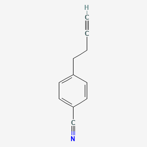 molecular formula C11H9N B8749168 4-(But-3-yn-1-yl)benzonitrile CAS No. 501948-44-3