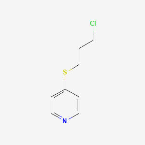 molecular formula C8H10ClNS B8749210 4-[(3-Chloropropyl)sulfanyl]pyridine CAS No. 134186-64-4