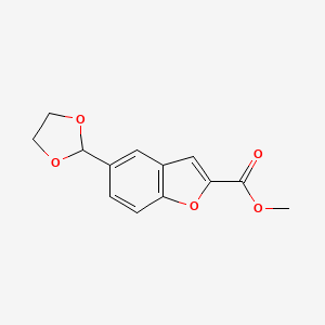 Methyl 5-(1,3-dioxolan-2-yl)-1-benzofuran-2-carboxylate