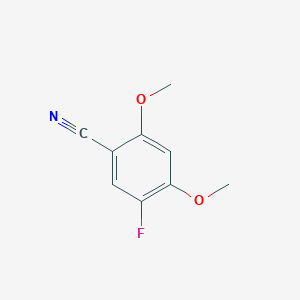 molecular formula C9H8FNO2 B8749238 5-Fluoro-2,4-dimethoxybenzonitrile 