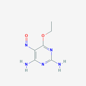 molecular formula C6H9N5O2 B8749278 6-Ethoxy-5-nitrosopyrimidine-2,4-diamine CAS No. 6965-97-5