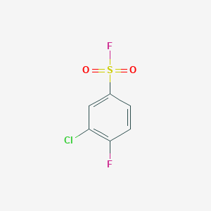 molecular formula C6H3ClF2O2S B8749344 3-Chloro-4-fluorobenzenesulfonyl fluoride 