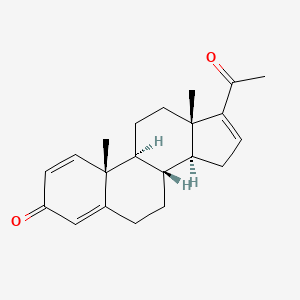 molecular formula C21H26O2 B8749346 Pregna-1,4,16-triene-3,20-dione CAS No. 75863-26-2