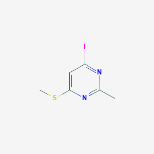 molecular formula C6H7IN2S B8749354 4-Iodo-2-methyl-6-(methylthio)pyrimidine 