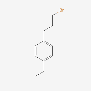 molecular formula C11H15Br B8749365 1-(3-Bromopropyl)-4-ethylbenzene 