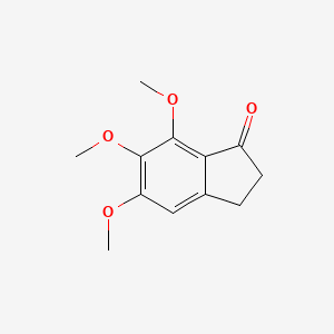 molecular formula C12H14O4 B8749389 5,6,7-Trimethoxy-1-indanone 