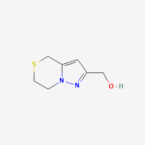 molecular formula C7H10N2OS B8749402 (6,7-dihydro-4H-pyrazolo[5,1-c][1,4]thiazin-2-yl)methanol 