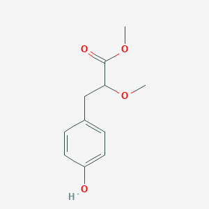 molecular formula C11H14O4 B8749414 Methyl 3-(4-hydroxyphenyl)-2-methoxypropanoate 