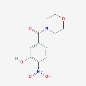 molecular formula C11H12N2O5 B8749429 Methanone, (3-hydroxy-4-nitrophenyl)-4-morpholinyl- 