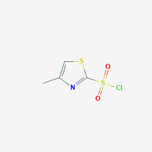 molecular formula C4H4ClNO2S2 B8749445 4-Methylthiazol-2-sulfonyl chloride CAS No. 459843-97-1
