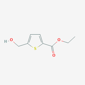 B8749450 2-Hydroxymethylthiophene-5-carboxylic acid ethyl ester CAS No. 1000342-25-5