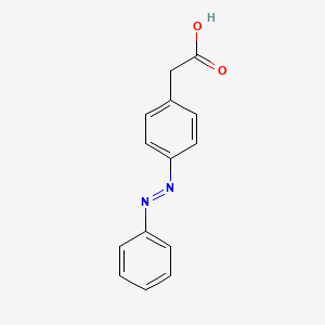 molecular formula C14H12N2O2 B8749496 {4-[(e)-Phenyldiazenyl]phenyl}acetic acid CAS No. 3517-23-5