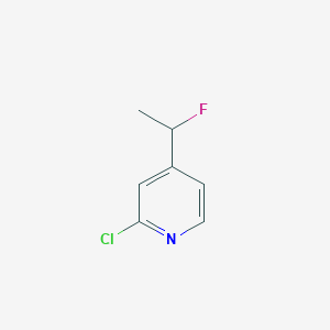 molecular formula C7H7ClFN B8749499 2-Chloro-4-(1-fluoroethyl)pyridine 