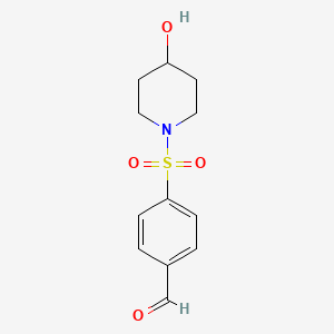 4-(4-Hydroxypiperidine-1-sulfonyl)benzaldehyde