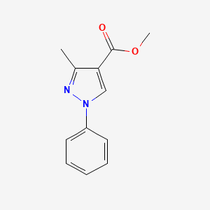 molecular formula C12H12N2O2 B8749548 methyl 3-methyl-1-phenyl-1H-pyrazole-4-carboxylate 