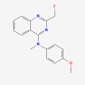 molecular formula C17H16FN3O B8749563 (2-Fluoromethyl-quinazolin-4-yl)-(4-methoxy-phenyl)-methyl-amine CAS No. 827030-84-2