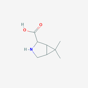 molecular formula C8H13NO2 B8749642 6,6-Dimethyl-3-azabicyclo[3.1.0]hexane-2-carboxylic acid 