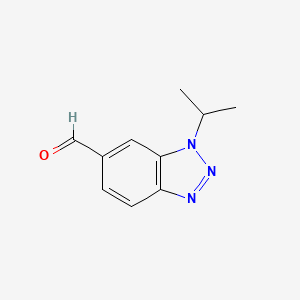 molecular formula C10H11N3O B8749673 3-isopropyl-3H-benzotriazole-5-carbaldehyde CAS No. 467235-07-0
