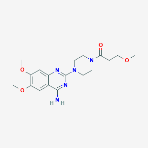 1-(4-Amino-6,7-dimethoxy-2-quinazolinyl)-4-(3-methoxypropionyl) piperazine