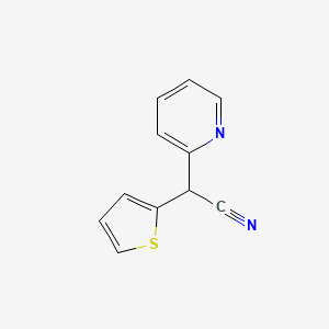 molecular formula C11H8N2S B8749688 (Pyridin-2-yl)(thiophen-2-yl)acetonitrile CAS No. 24783-40-2