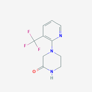 molecular formula C10H10F3N3O B8749693 4-(3-(Trifluoromethyl)pyridin-2-yl)piperazin-2-one 