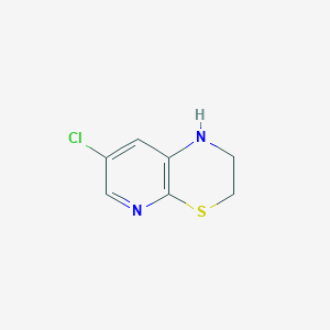 molecular formula C7H7ClN2S B8749698 7-chloro-2,3-dihydro-1H-pyrido[2,3-b][1,4]thiazine 