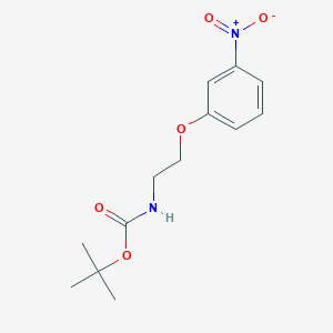 molecular formula C13H18N2O5 B8749784 tert-Butyl (2-(3-nitrophenoxy)ethyl)carbamate 