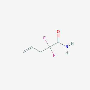 molecular formula C5H7F2NO B8749880 2,2-Difluoropent-4-enamide CAS No. 118337-63-6