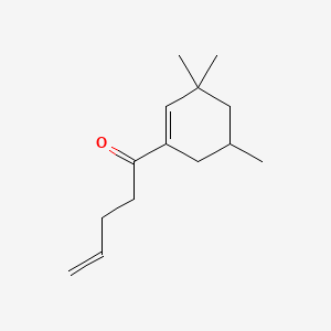 molecular formula C14H22O B8749899 1-(3,3,5-Trimethyl-1-cyclohexen-1-yl)pent-4-en-1-one CAS No. 56974-04-0
