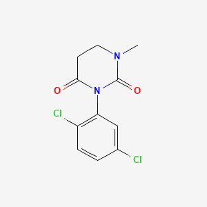 molecular formula C11H10Cl2N2O2 B8749985 2,4(1H,3H)-Pyrimidinedione, dihydro-3-(2,5-dichlorophenyl)-1-methyl- CAS No. 77385-16-1