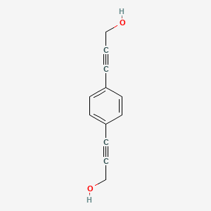 molecular formula C12H10O2 B8750041 3-[4-(3-Hydroxyprop-1-ynyl)phenyl]prop-2-yn-1-ol CAS No. 91207-12-4