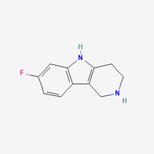 molecular formula C11H11FN2 B8750063 7-fluoro-2,3,4,5-tetrahydro-1H-pyrido[4,3-b]indole 