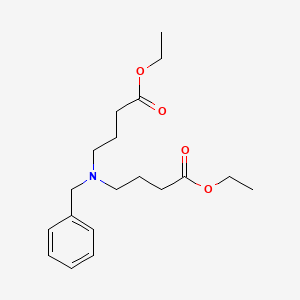 molecular formula C19H29NO4 B8750084 Diethyl 4,4'-(benzylimino)dibutanoate CAS No. 18944-80-4