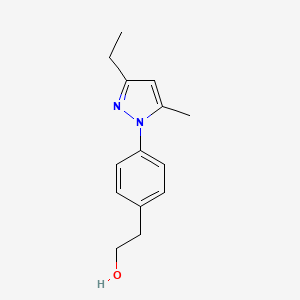 2-[4-(3-Ethyl-5-methyl-1H-pyrazol-1-yl)phenyl]ethanol