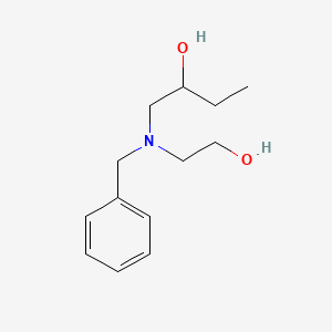 molecular formula C13H21NO2 B8750152 1-(Benzyl(2-hydroxyethyl)amino)butan-2-ol 