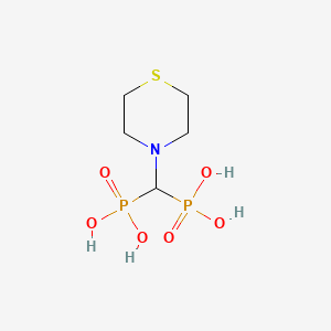 molecular formula C5H13NO6P2S B8750163 [Phosphono(thiomorpholin-4-yl)methyl]phosphonic acid CAS No. 111072-49-2