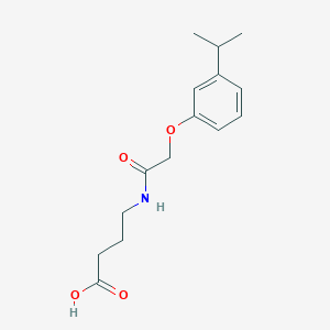 4-{2-[3-(Propan-2-yl)phenoxy]acetamido}butanoic acid