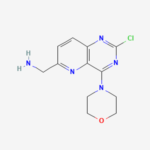 (2-Chloro-4-morpholinopyrido[3,2-D]pyrimidin-6-YL)methanamine
