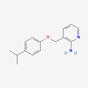 molecular formula C15H18N2O B8750231 3-{[4-(1-Methylethyl)phenoxy]methyl}pyridin-2-amine 