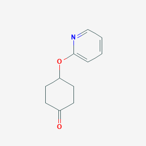 molecular formula C11H13NO2 B8750271 4-(Pyridin-2-yloxy)-cyclohexanone 