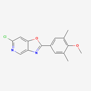 6-Chloro-2-(4-methoxy-3,5-dimethylphenyl)oxazolo[4,5-C]pyridine
