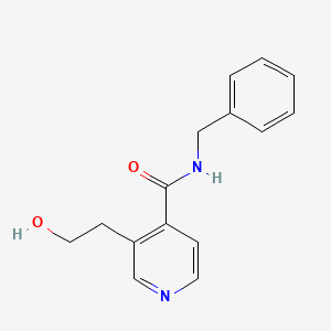 N-benzyl-3-(2-hydroxyethyl)pyridine-4-carboxamide