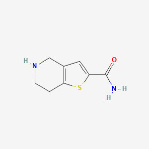 molecular formula C8H10N2OS B8750350 4,5,6,7-Tetrahydrothieno[3,2-c]pyridine-2-carboxamide 