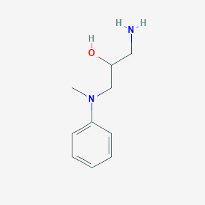molecular formula C10H16N2O B8750361 1-Amino-3-[methyl(phenyl)amino]propan-2-ol CAS No. 63062-22-6