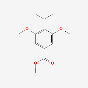 molecular formula C13H18O4 B8750363 Methyl 4-isopropyl-3,5-dimethoxybenzoate 